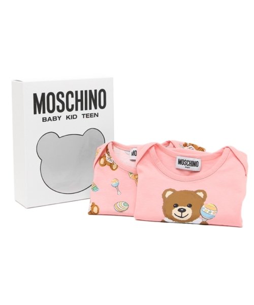 MOSCHINO(モスキーノ)/モスキーノ ロンパース ギフトセット テディベア ピンク キッズ MOSCHINO M5Y017－LAB59 84485/img01