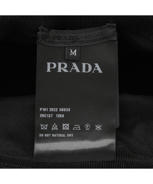PRADA(プラダ)/プラダ ハット 帽子 バケットハット トライアングルロゴ ブラック メンズ レディース PRADA 2HC137 12K8 F0557/img07