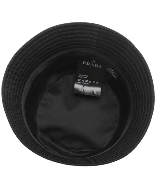 PRADA(プラダ)/プラダ 帽子 ハット リナイロン バケットハット トライアングルロゴ ブラック メンズ レディース PRADA 2HC137 2DMI F0002/img03