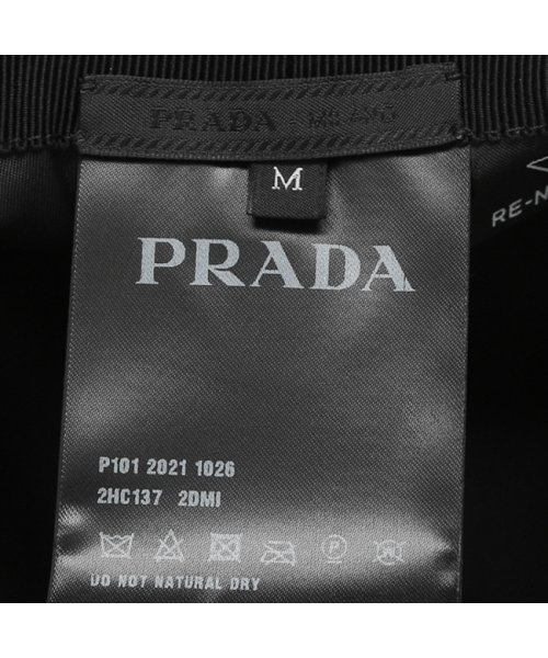 PRADA(プラダ)/プラダ 帽子 ハット リナイロン バケットハット トライアングルロゴ ブラック メンズ レディース PRADA 2HC137 2DMI F0002/img07