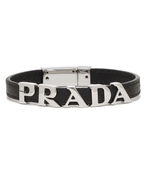 PRADA(プラダ)/プラダ ブレスレット アクセサリー サフィアーノ レザー バングル ブラック メンズ PRADA 2IB290 053 F0002/img05
