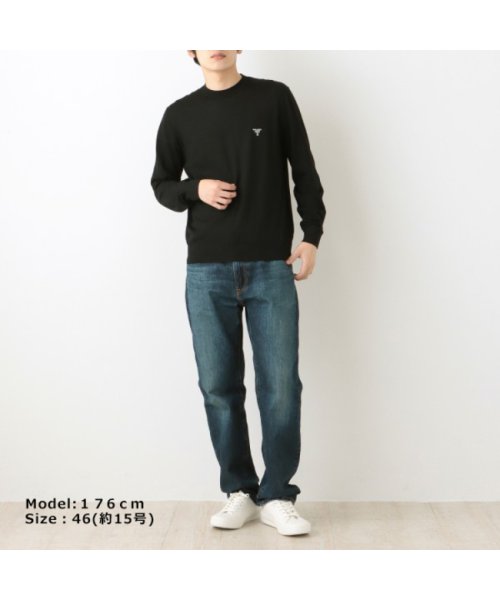 プラダ トップス ニット セーター スーパーファインウール クルーネックセーター ロゴ ブラック メンズ PRADA UMB264 1ZLE 212 F0002 人気・おすすめ｜多用途・生活用品におすすめ キャンペーン中 即納 即日発送サービス