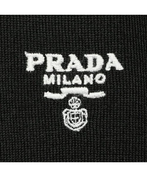 PRADA(プラダ)/プラダ トップス ニット セーター スーパーファインウール クルーネックセーター ロゴ ブラック メンズ PRADA UMB264 1ZLE 212 F0002/img11