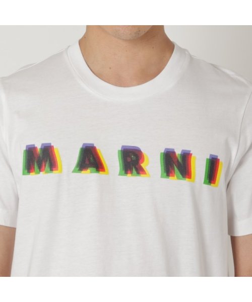 MARNI(マルニ)/マルニ Tシャツ 3D MARNIプリント コットンTシャツ 半袖Tシャツ トップス ホワイト メンズ MARNI HUMU0198PE USCV16 MCW0/img04
