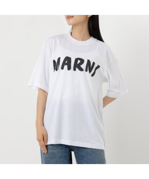 MARNI(マルニ)/マルニ Tシャツ 半袖Tシャツ トップス ホワイト レディース MARNI THJET49EPH USCS11 LOW01/img01