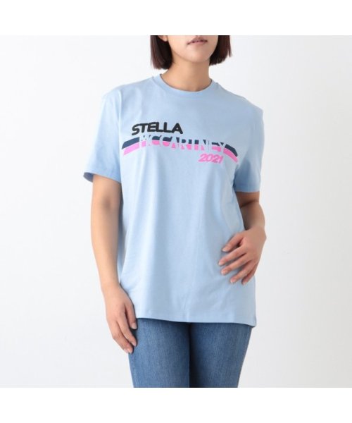 Stella McCartney(ステラマッカートニー)/ステラマッカートニー トップス Ｔシャツ ロゴ ブルー レディース STELLA McCARTNEY 381701 SOW81 4210/img01