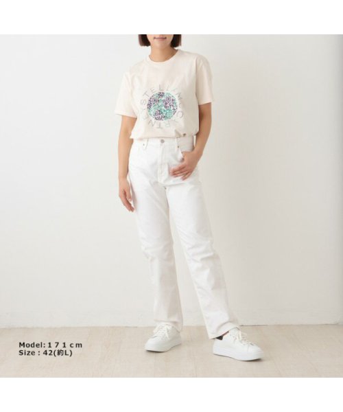 Stella McCartney(ステラマッカートニー)/ステラマッカートニー トップス Ｔシャツ アースプリント クリーム レディース STELLA McCARTNEY 381701 SOW84 9201/img05