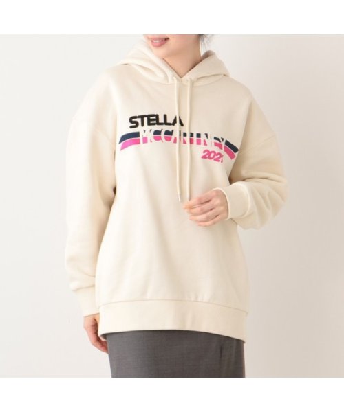 Stella McCartney(ステラマッカートニー)/ステラマッカートニー パーカー フーディー ロゴ クリーム レディース STELLA McCARTNEY 515813 SOW82 9201/img01