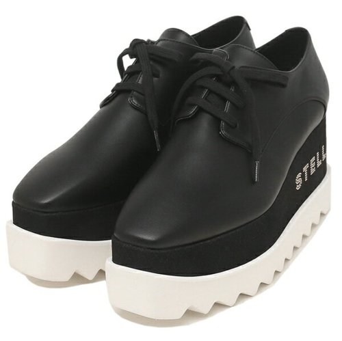 ステラマッカートニー 靴 シューズ エリス プラットフォーム ロゴ レースアップ ブラック レディース STELLA McCARTNEY 800004 W0YG STELLA McCARTNEY ステラマッカートニー シューズ エリス プラットフォーム ロゴ レースアップ ブラック レディース 5cm