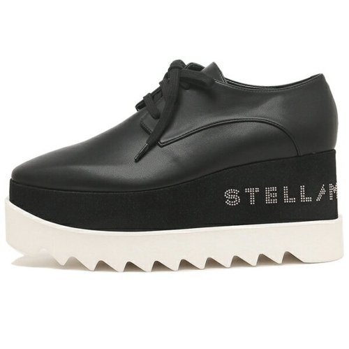 ステラマッカートニー 靴 シューズ エリス プラットフォーム ロゴ レースアップ ブラック レディース STELLA McCARTNEY 800004 W0YG STELLA McCARTNEY ステラマッカートニー シューズ エリス プラットフォーム ロゴ レースアップ ブラック レディース 5cm