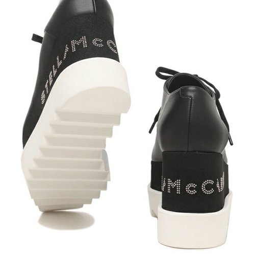 ステラマッカートニー 靴 シューズ エリス プラットフォーム ロゴ レースアップ ブラック レディース STELLA McCARTNEY 800004 W0YG STELLA McCARTNEY ステラマッカートニー シューズ エリス プラットフォーム ロゴ レースアップ ブラック レディース 5cm