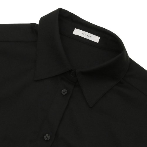 ザ ロウ シャツ ロングシャツ キャロライン クラシックカラー ブラック レディース THE ROW 5927 W2107 BLACK ロウ THE ROW シャツ ロングシャツ キャロライン クラシックカラー ブラック レディース W2107 BLACK