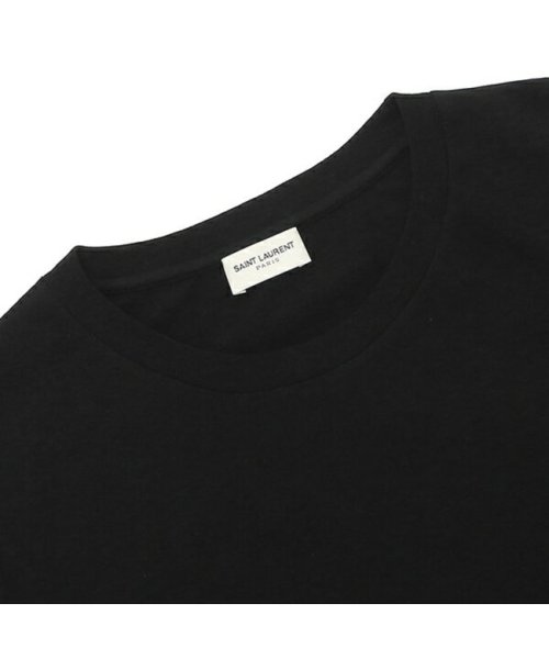 SAINT LAURENT(サンローランパリ)/サンローランパリ Tシャツ トップス ブラック レディース SAINT LAURENT PARIS 554298 Y2ZJ2 1000/img08