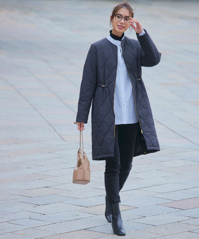 撥水加工】 中綿 ロング パディング アウター(505702152)｜阪急百貨店