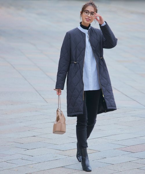 【杏さん着用/撥水加工】 中綿 ロング パディング アウター パディング