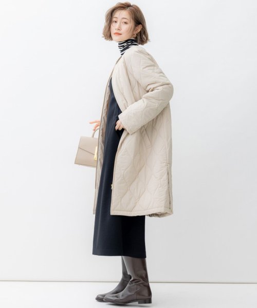 【杏さん着用/撥水加工】 中綿 ロング パディング アウター パディング