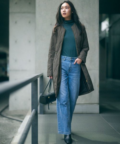 【杏さん着用/撥水加工】 中綿 ロング パディング アウター パディング