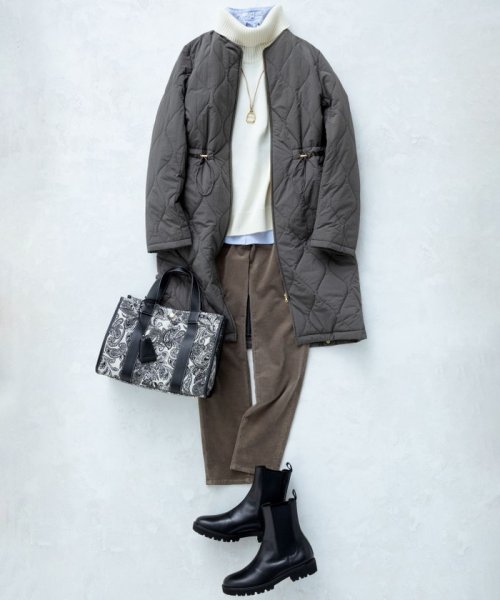 【杏さん着用/撥水加工】 中綿 ロング パディング アウター パディング