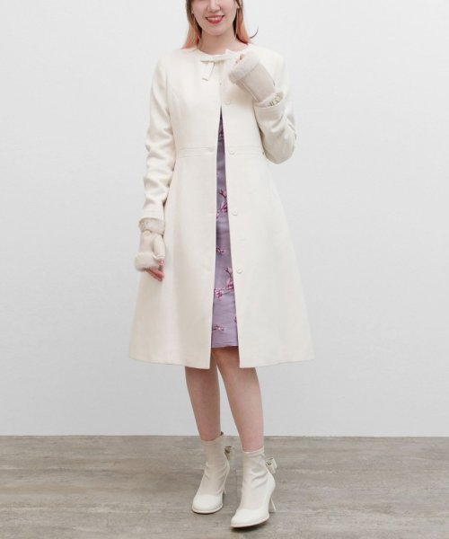 TOCCA(TOCCA)/【WEB限定カラー有り】MILKY PUFF リボンウールコート/img10