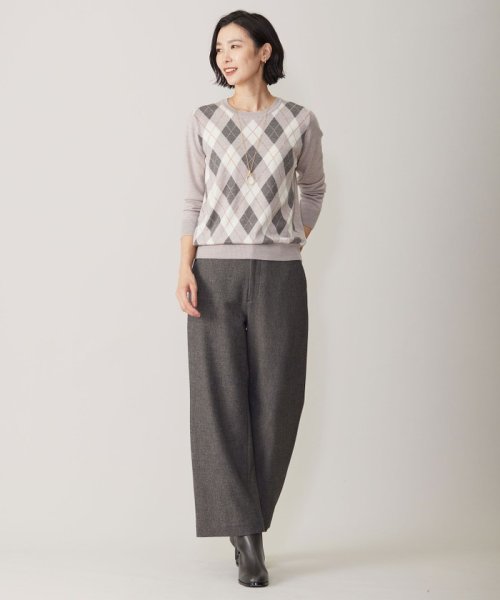 J.PRESS LADIES（LARGE SIZE）(J．プレス　レディス（大きいサイズ）)/【WEB限定カラーあり・洗える】アーガイルツイン ニット/img05