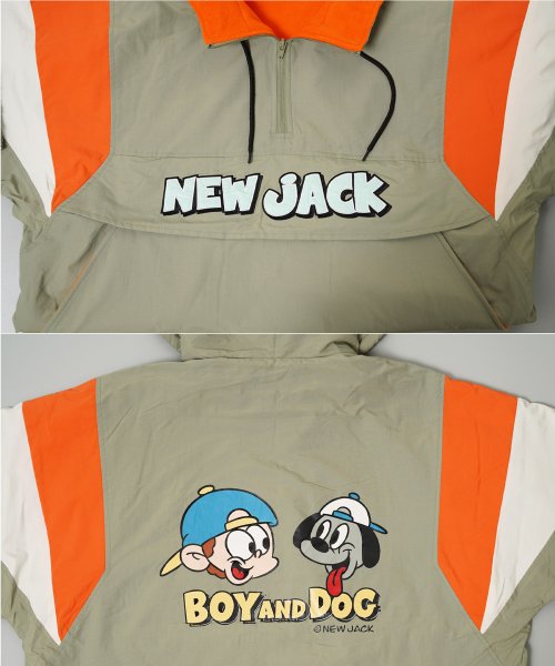 1111clothing(ワンフォークロージング)/◆NEW JACK アノラック パーカー◆ オーバーサイズ アノラックパーカー メンズ ナイロン アノラック ジャケット レディース フリース ロゴ 刺繍/img04