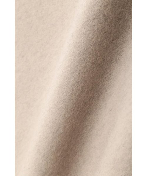 カシミヤ混 2TONE リバーロングコート 