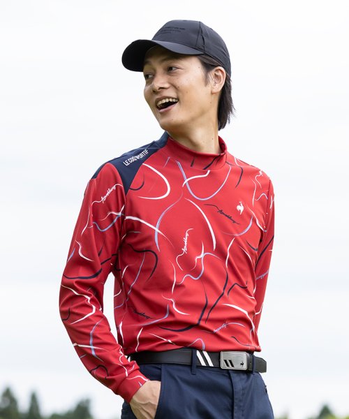 le coq sportif GOLF (ルコックスポルティフ（ゴルフ）)/【ストレッチフォーサー】総柄プリントモックネックシャツ/img11