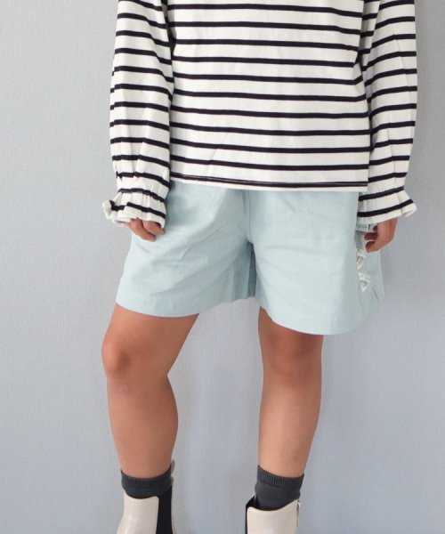 SHOO・LA・RUE(Kids) (シューラルーキッズ)/【110－140cm】サイドレースアップショートパンツ/img09