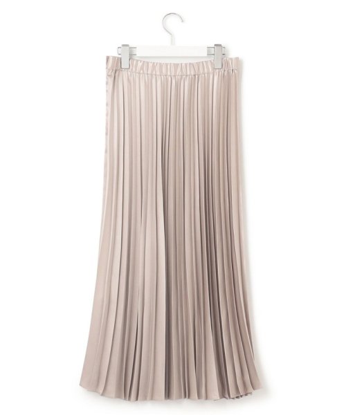 【洗える】レザーライク プリーツスカート 