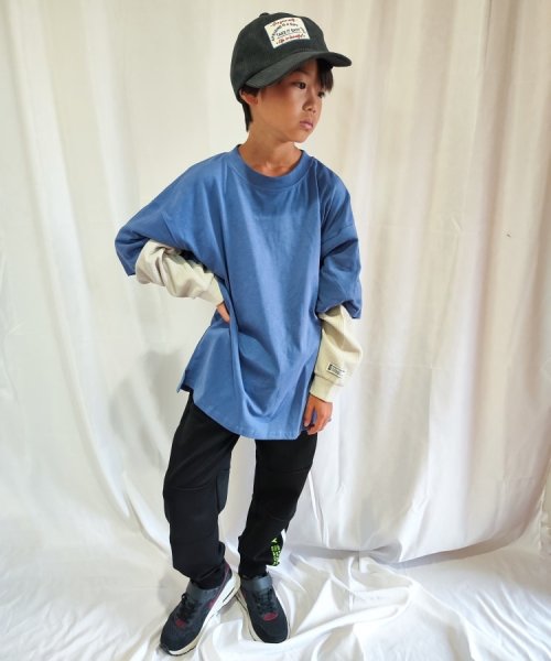 SHOO・LA・RUE(Kids) (シューラルーキッズ)/【110－140cm】袖ワッフルレイヤードロンT/img12