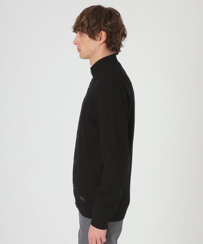 【新品】ブラックレーベル　パーシャルチェックフリースカーディガン　L WEB限定】パーシャルチェックフリースカーディガン(505636976)｜HANKYU