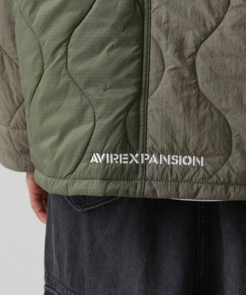 《AVIREX × EXPANSION》2TONE QUILTE COVER JACKET AVIREX EXPANSION 2TONE QUILTE COVER