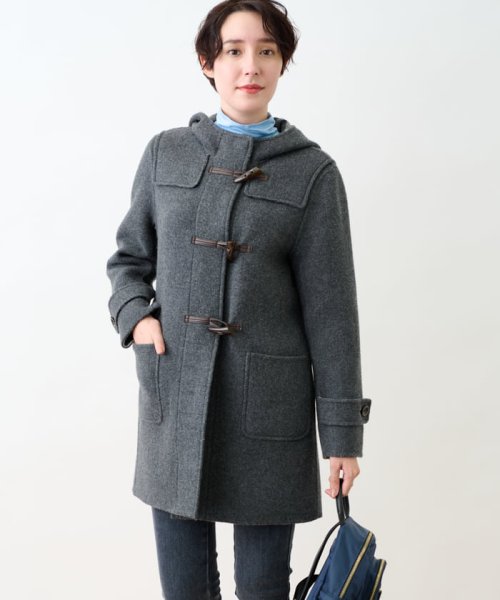 リバー仕立てのダッフルコート【大津毛織】 