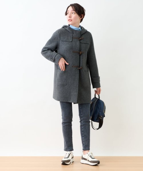 リバー仕立てのダッフルコート【大津毛織】 