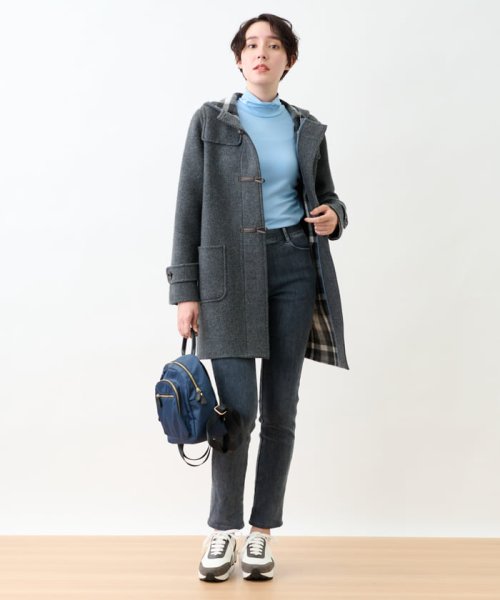 リバー仕立てのダッフルコート【大津毛織】 