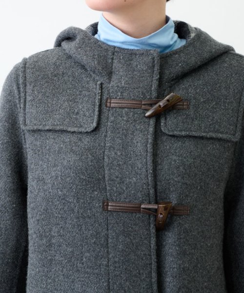リバー仕立てのダッフルコート【大津毛織】 
