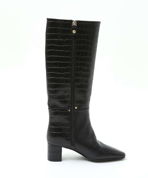 【スノーソール】ストレートラインミドルヒールロングブーツ また