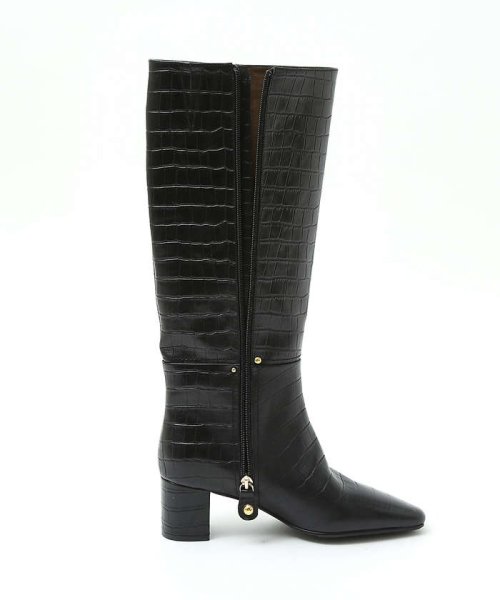 【スノーソール】ストレートラインミドルヒールロングブーツ また