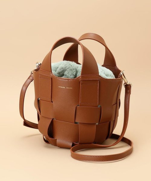 ファー巾着付きメッシュバッグ  V1211174520(9295円)