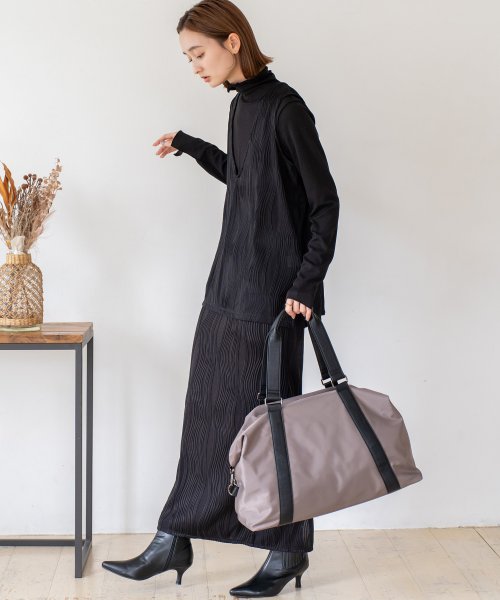 ナイロン2wayボストンバッグ【Depral/デプラル】メンズ レディース 旅行 軽量 大きめ ファスナー付き 軽量 a4 大容量 斜め掛け 1泊 肩掛け 撥水 人気・おすすめ｜使いやすい・旅行におすすめ 品質保証 全国発送 日本国内発送・最短翌日お届け