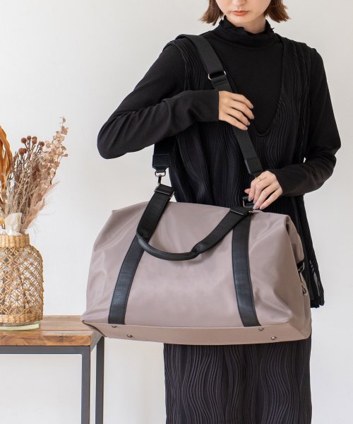 ナイロン2wayボストンバッグ【Depral/デプラル】メンズ レディース 旅行 軽量 大きめ ファスナー付き 軽量 a4 大容量 斜め掛け 1泊 肩掛け 撥水 人気・おすすめ｜使いやすい・旅行におすすめ 品質保証 全国発送 日本国内発送・最短翌日お届け