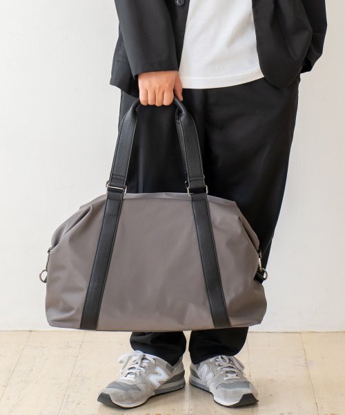 ナイロン2wayボストンバッグ【Depral/デプラル】メンズ レディース 旅行 軽量 大きめ ファスナー付き 軽量 a4 大容量 斜め掛け 1泊 肩掛け 撥水 人気・おすすめ｜使いやすい・旅行におすすめ 品質保証 全国発送 日本国内発送・最短翌日お届け