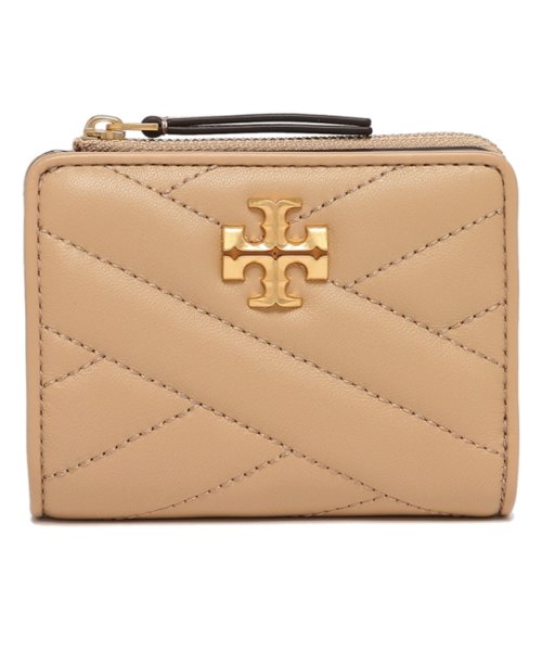 トリーバーチ 二つ折り財布 キラ ミニ財布 ベージュ レディース TORY BURCH 153121 250 TORY BURCH トリーバーチ 二つ折り財布 キラ ミニ財布 ベージュ レディース