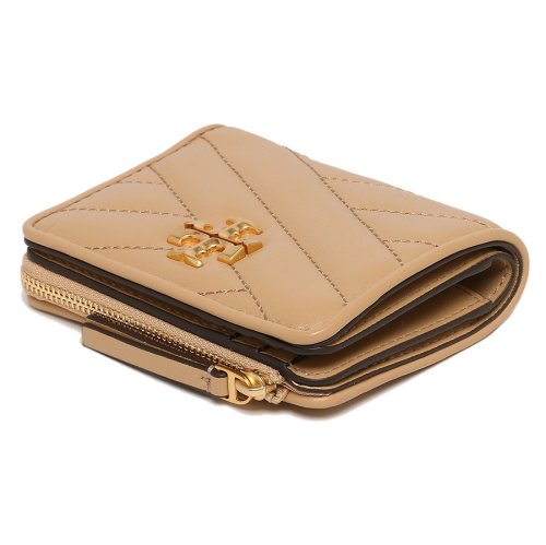 トリーバーチ 二つ折り財布 キラ ミニ財布 ベージュ レディース TORY BURCH 153121 250 TORY BURCH トリーバーチ 二つ折り財布 キラ ミニ財布 ベージュ レディース