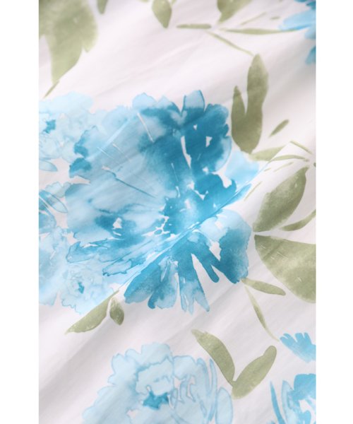 CAWAII(カワイイ)/涼やかな青の花咲くタックミディアムスカート/img05