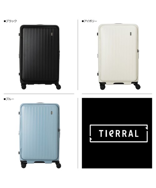 TIERRAL(ティエラル)/ティエラル TIERRAL トマル スーツケース キャリーケース キャリーバッグ メンズ レディース 85－94L TOMARU L ブラック ホワイト ブルー/img02