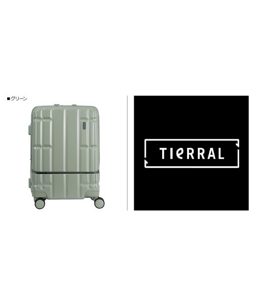 ティエラル TIERRAL スーツケース キャリーケース キャリーバッグ トレル メンズ レディース 機内持ち込み フロントオープン 36－41L TORERU キャリーバッグ・スーツケース F1652500162(12727円)