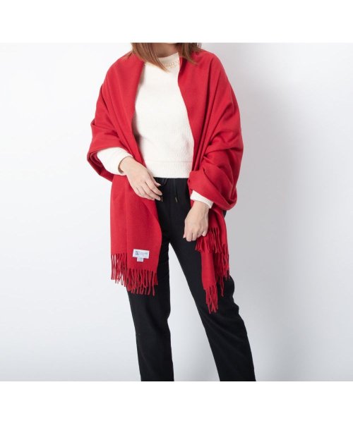 ジョンストンズ JOHNSTONS ストール WA56 カシミヤ メンズ レディース マフラー カシミア おしゃれ 秋冬 防寒 チェック 無地 大判 190×7 メンズ レディース BLACK