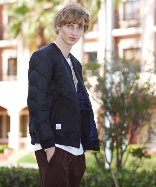 キルティング ミリタリージャケット 