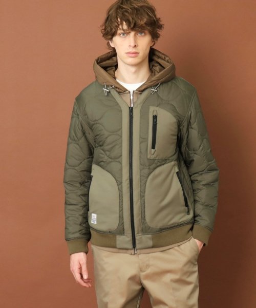 キルティング ミリタリージャケット 